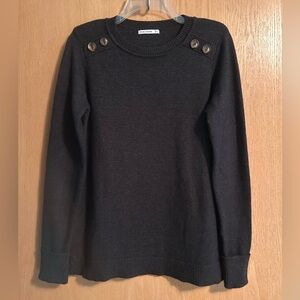 PINK CLOVER Heathered Black Sweater S